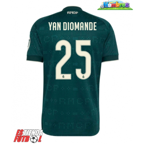 Real Madrid Yan Diomande #25 Segunda Equipación 2026-27 Manga Corta